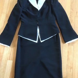 Crepe, dressy, skirt and jacket suit